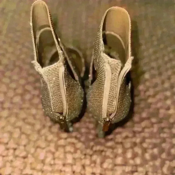 Jessica Simpson women’s gold sparkly heels‎ size 7.5 - Picture 4 of 5